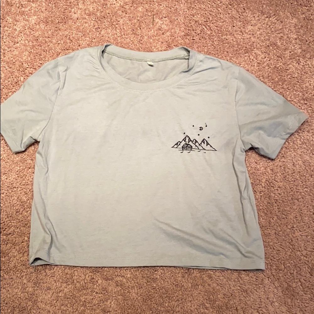Embroidered Crop Top
